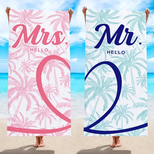Coco Lovers Microfiber Printed Beach Towel – Tropical Style Meets Summer Comfort