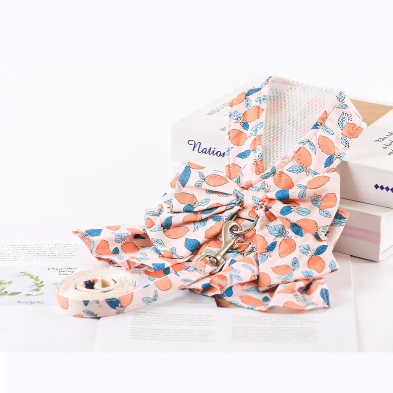 Dog Thin Princess Dress – Lightweight Summer Dog Dress with Traction Rope Design (XS to L Sizes, 3–12 lbs)