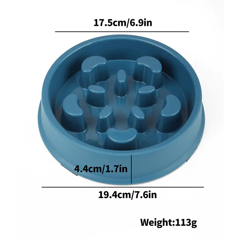 Slow Feeder Dog Bowl – Anti-Gulping for Improved Digestion and Mealtime Control