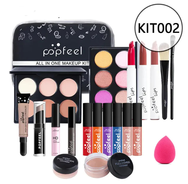 Beginner’s Complete Makeup Set – All-in-One Kit with Concealer, Eyeliner & Eyebrow Pencil (Multi-Shade Options)