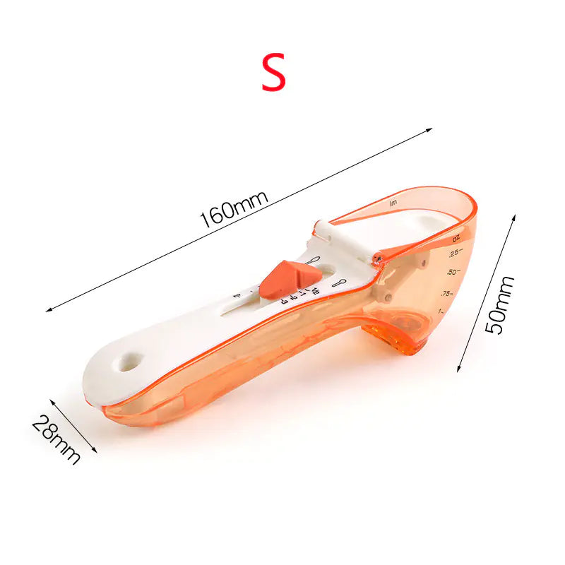 Kitchen Gadget With Magnet Adjustable Seasoning Measuring Spoon – Precision Measuring Tool for Liquids & Powders (Adjustable Sizes)