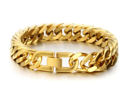Double Buckle Steel Bracelet