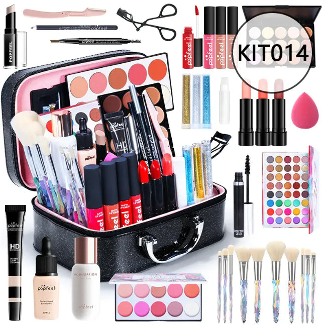 Beginner’s Complete Makeup Set – All-in-One Kit with Concealer, Eyeliner & Eyebrow Pencil (Multi-Shade Options)
