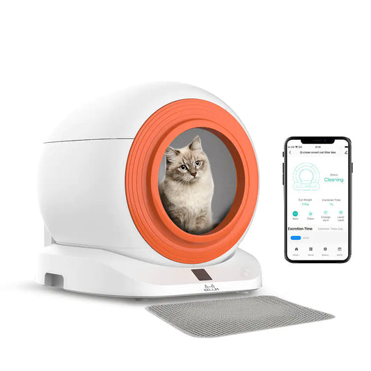 Smart Self-Cleaning Cat Litter Box – White (Product Code: W1264P197397)