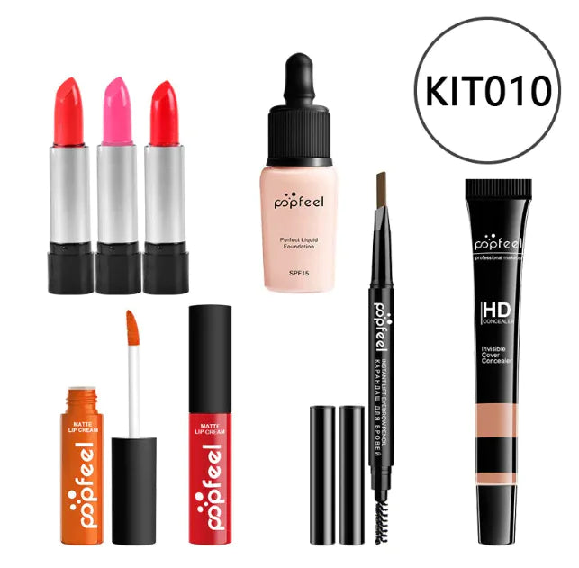 Beginner’s Complete Makeup Set – All-in-One Kit with Concealer, Eyeliner & Eyebrow Pencil (Multi-Shade Options)