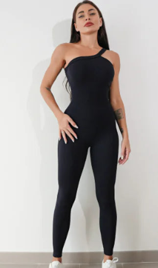 One-Piece Yoga Jumpsuit for Women | Breathable, Sweat-Wicking, Full-Body Workout Bodysuit