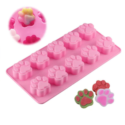 Silicone Puppy Paw &amp; Dog Bone Cake Molds – Bake with Love for Your Furry Friends