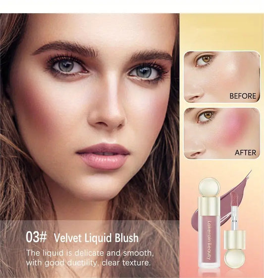 5-Color Dewy Finish Blush – Long-Lasting Radiance with Buildable Glow
