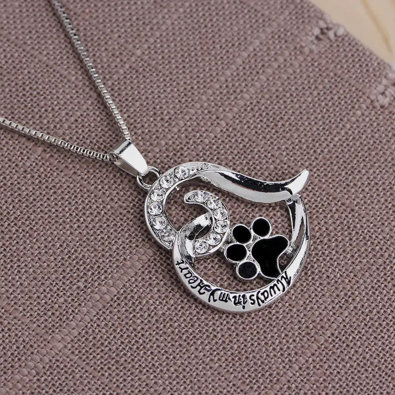 Always in My Heart Pet Paw Necklace – A Symbol of Everlasting Love