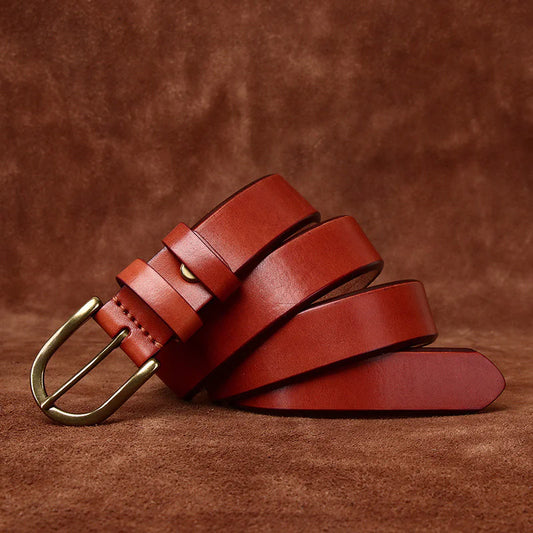 Retro Copper Buckle Men's Belt – Vintage Charm Meets Modern Style