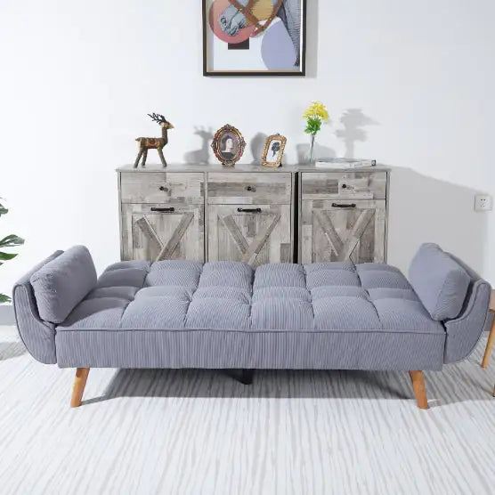 Corduroy Sofa & Sofa Bed – Smoke Gray