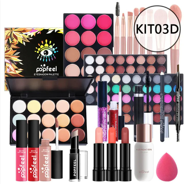 Beginner’s Complete Makeup Set – All-in-One Kit with Concealer, Eyeliner & Eyebrow Pencil (Multi-Shade Options)