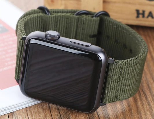 Enhance Your Apple Watch with Our Premium Nylon and Leather Watchband