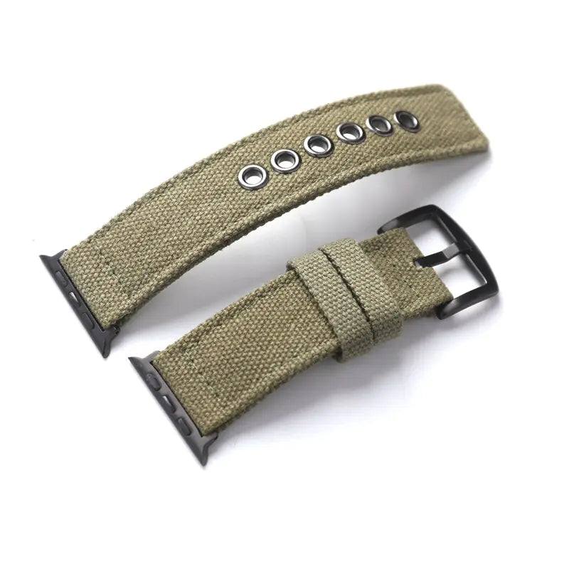 Double-Layer Canvas Ultra Watch Strap for Apple Watch 8/7 – Rugged Durability Meets Style