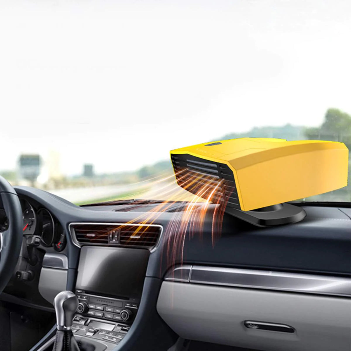 Car Electric Heater – Fast Heating & Defogging with 12V/24V Universal Compatibility (Compact, Durable ABS Design)