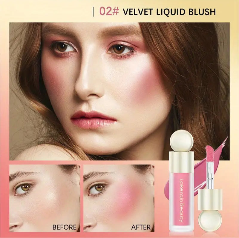 5-Color Dewy Finish Blush – Long-Lasting Radiance with Buildable Glow