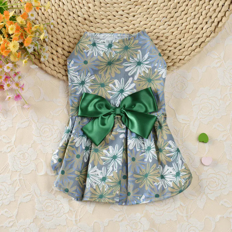 Princess Dress for Dogs – Elegant Summer Style in Vibrant Colors (XS to XL)