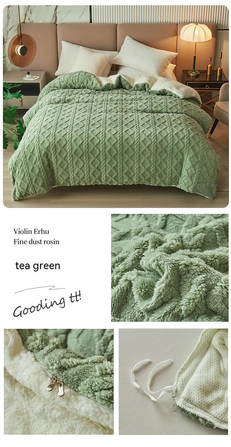 Soft Polyester Blanket – Modern Solid Color Throw (Multiple Sizes & Colors)