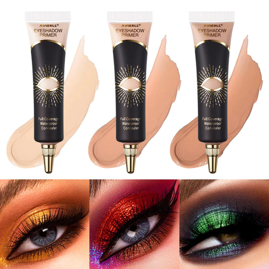 Eyeshadow Primer – Full Coverage Waterproof Concealer Base (Single or Set of 6 Shades)