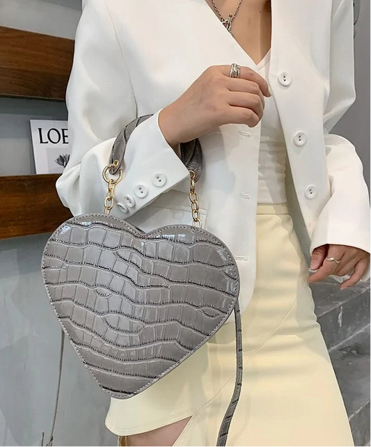Heart Shaped Design Purse – Whimsical Compact Handbag with Playful Charm