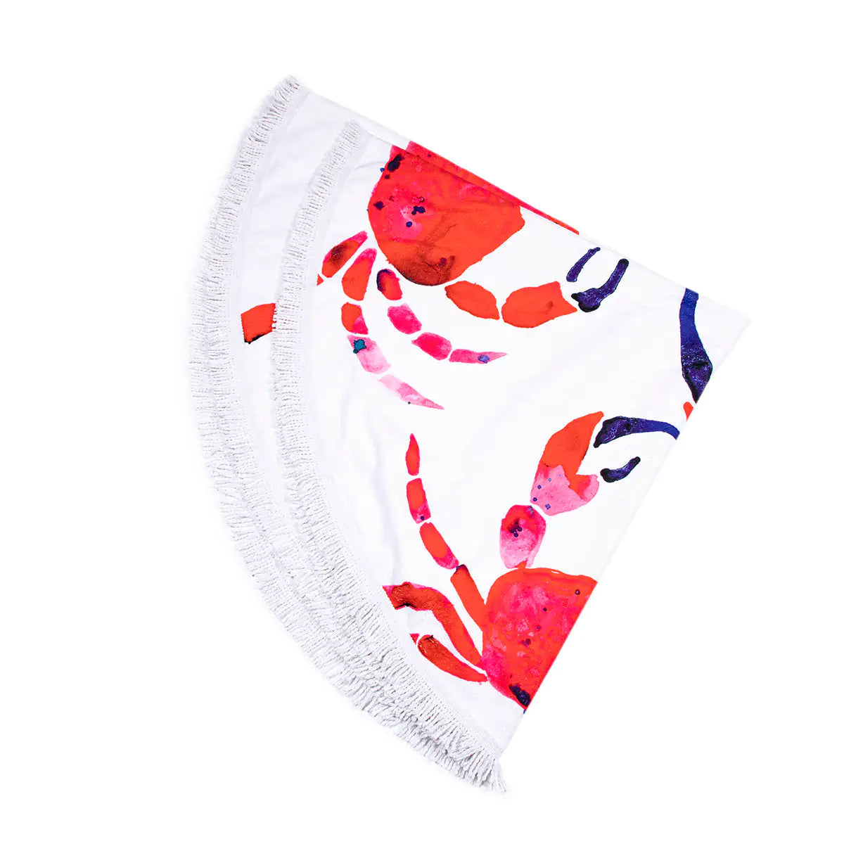 ANEMOSS Round Beach Towel – Artisan-Designed Comfort with Turkish Cotton & Microfiber