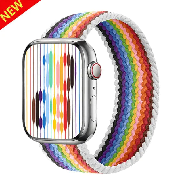 Upgrade Your Apple Watch with a Stretchable Nylon Elastic Loop Band