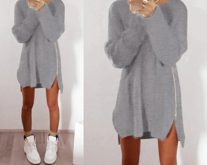 Casual Loose Zip Sweater – Relaxed Fit, Easy Layering, and Versatile Everyday Style (S–5XL)