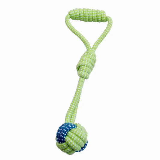Colorful Dog Bite Rope Combo Set – Hand-Woven Cotton Toys for Tug, Chew & Fetch