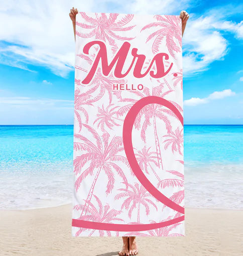 Coco Lovers Microfiber Printed Beach Towel – Tropical Style Meets Summer Comfort