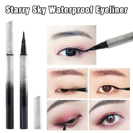 Starry Sky Waterproof Eyeliner – Precision Felt Tip with Long-Lasting, Smudge-Proof Formula (13.6cm / 5.35in)