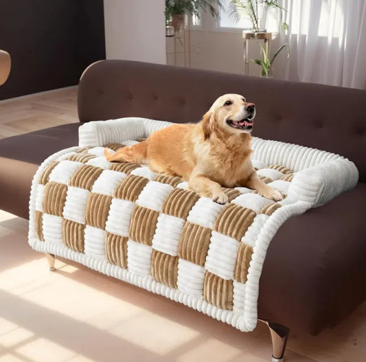 Plush Round Pet Bed – Thickened Warmth for Cozy Sleep