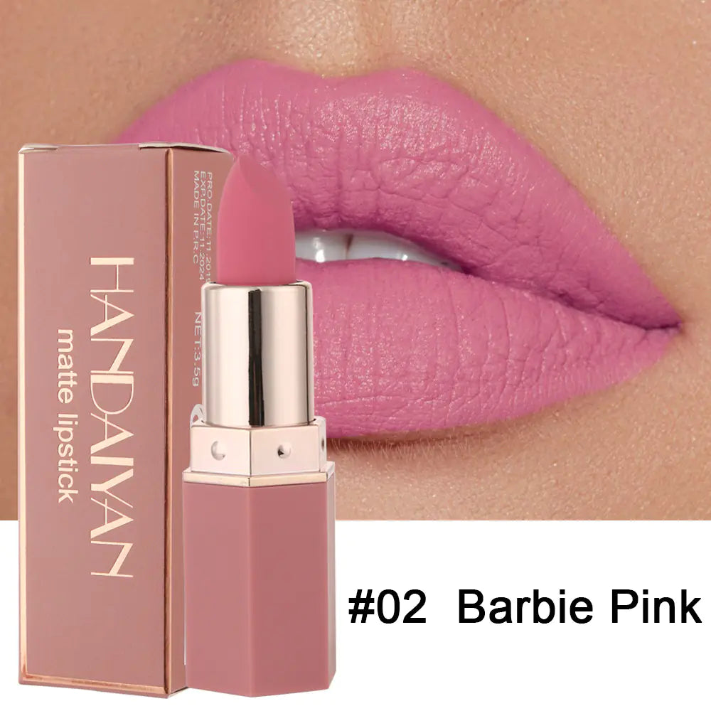 Matte Lip Glaze – Waterproof, Vivid Color, Nourishing Comfort (6 Shades)
