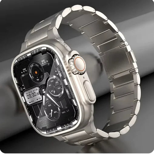 Titanium Fusion Magnetic Snap Band – Premium Apple Watch Strap with Secure Magnetic Clasp
