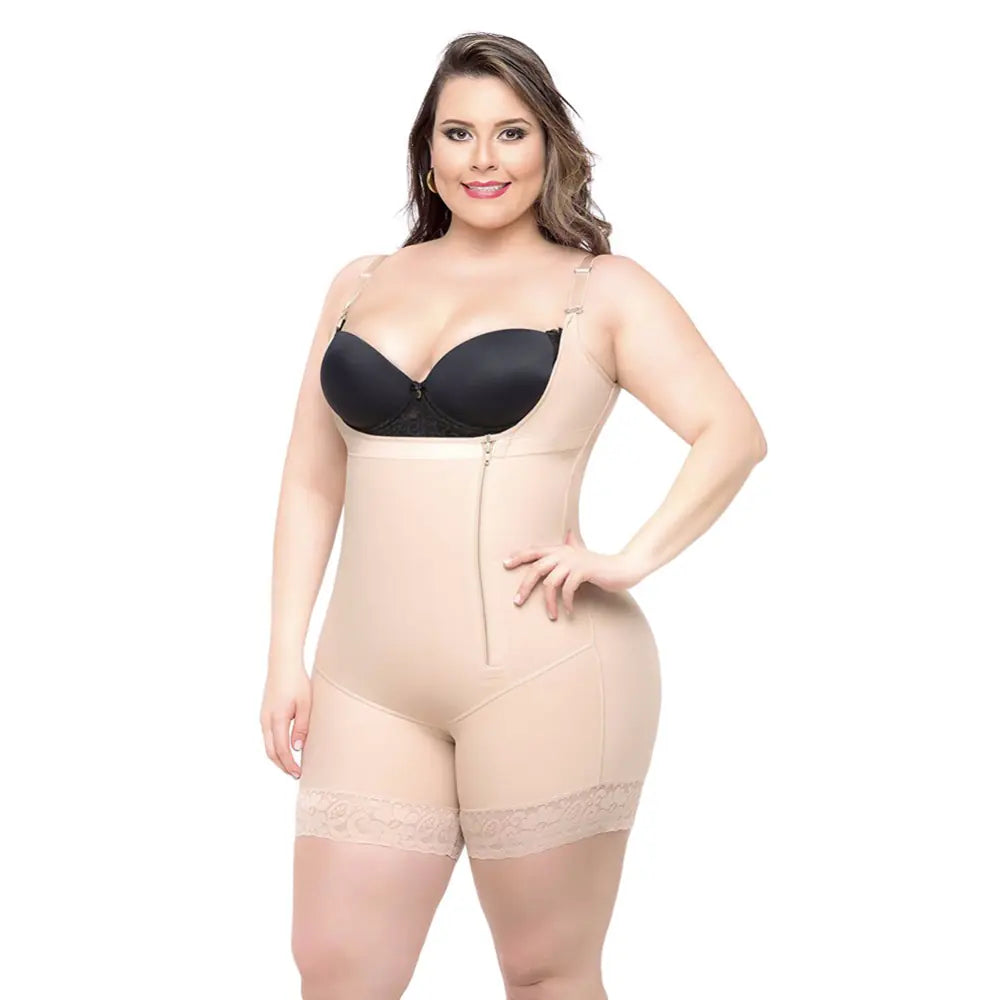 Body Sculpting Hip Lifting Bodysuit – Waist Slimming, Abdomen Control & Butt Lifting Shapewear (Sizes S–6XL, Black & Khaki)