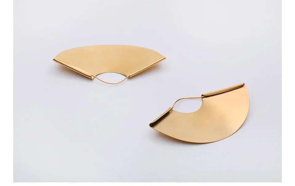Andrea Earrings – Geometric Statement Earrings in Gold or Silver (ONLY 1 SILVER LEFT!)