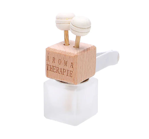 Air Outlet Perfume Bottle – Glass Car Vent Aromatherapy Diffuser (8ml & 15ml Options, 360° Rotatable Clip, Refillable)