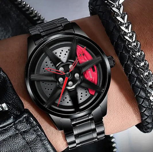 Mustang Car Wheel Hub Rim Watch – A Must-Have for Car Enthusiasts
