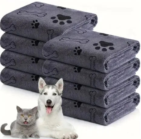 Ultra-Absorbent Pet Towel – Soft, Quick-Drying Comfort for Dogs and Cats