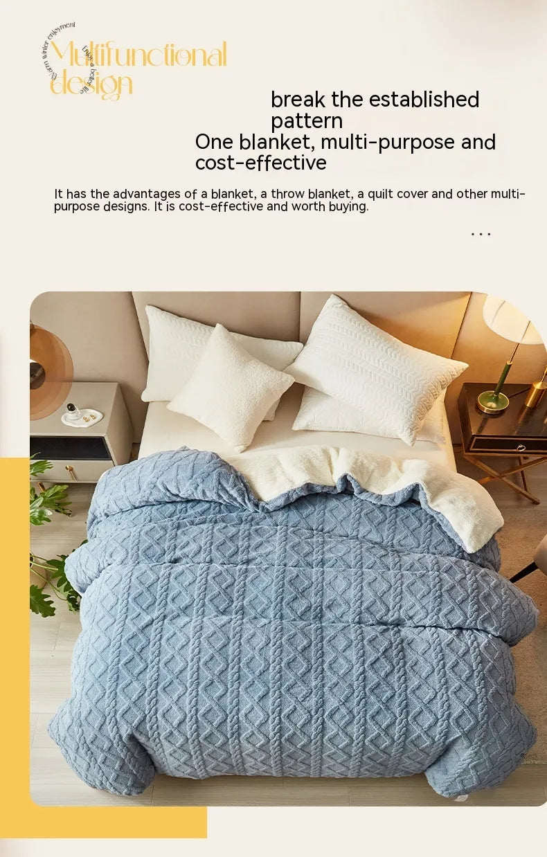 Soft Polyester Blanket – Modern Solid Color Throw (Multiple Sizes & Colors)
