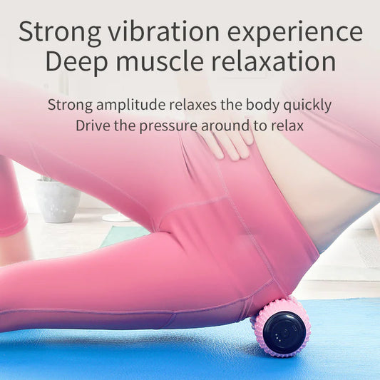 Rechargeable electric yoga massage ball with 3 vibration levels