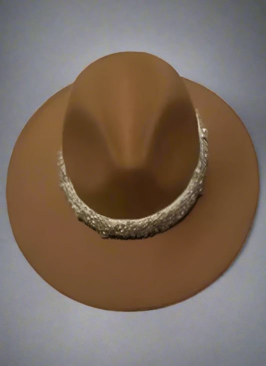 Women’s Wool Fedora Hat with Punk Ribbon – Elegant and Stylish (ONLY 2 LEFT!)