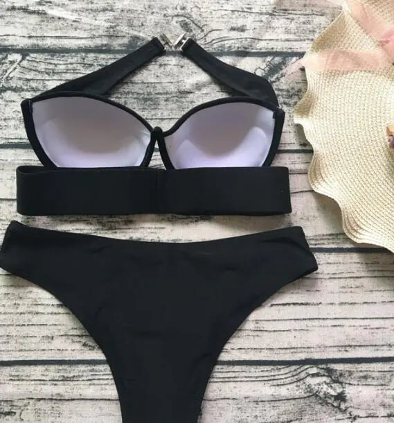Gradient Bikini – Flattering Nylon Two-Piece Swimwear with Soft Viscose Touch (Sizes XS–XXL)