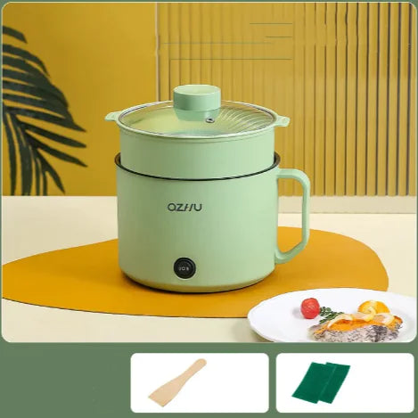 Compact Multi-Functional Electric Cooker – Sleek Design with Non-Stick Pot, Steamer & Keep Warm Function